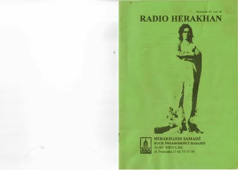 Gazetka Radio Herakhan - Radio Herakhan Pazdziernik Luty 1997-1998